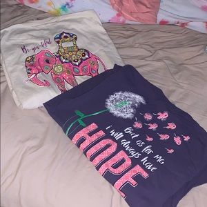 LOT OF 2 SIMPLY SOUTHERN LONG SLEEVES